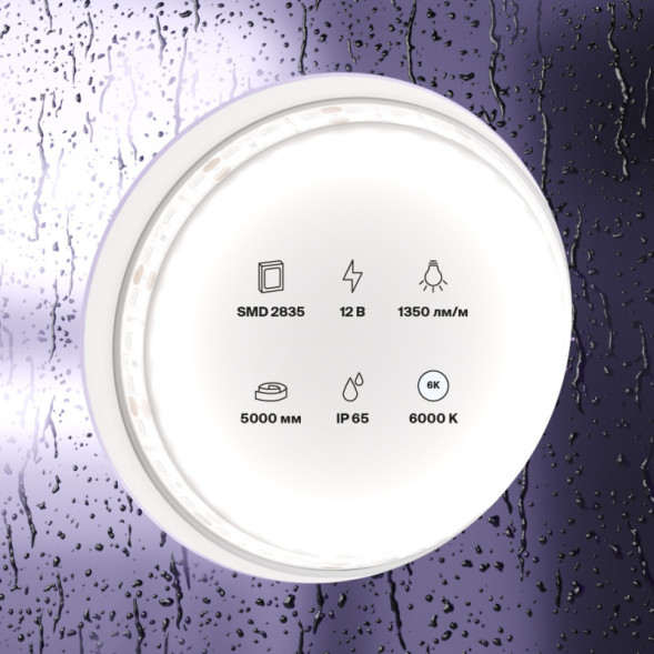 Лента Maytoni Technical 2835 10119 72W 12V 1350lm белый (холодный) IP65