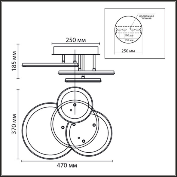 Потолочный светильник 8380/60CL LUMION alis smart
