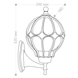 Уличный настенный светильник Feron 11349