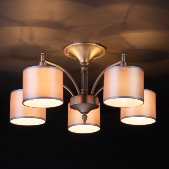 Люстра на штанге Eurosvet ADAGIO 60080/5 сатин-никель