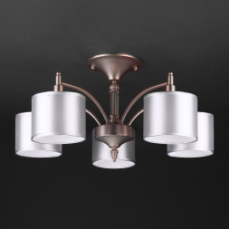 Люстра на штанге Eurosvet ADAGIO 60080/5 сатин-никель