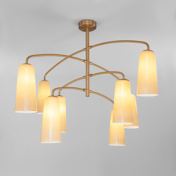 Люстра на штанге Eurosvet Omber 70137/8 латунь