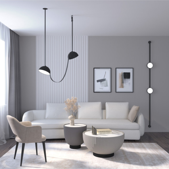 Светодиодный трековый светильник Denkirs BELTY FLOW DK5567-BK