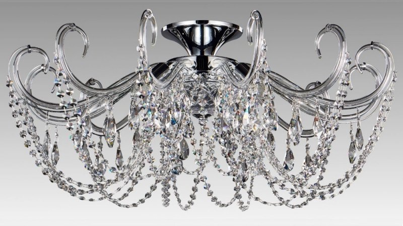 Потолочная люстра Crystal Lux Imperia IMPERIA PL6 CHROME/TRANSPARENTE