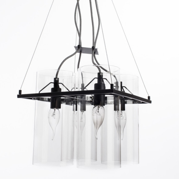 Подвесная люстра ARTE Lamp Piatto A8586SP-4BK