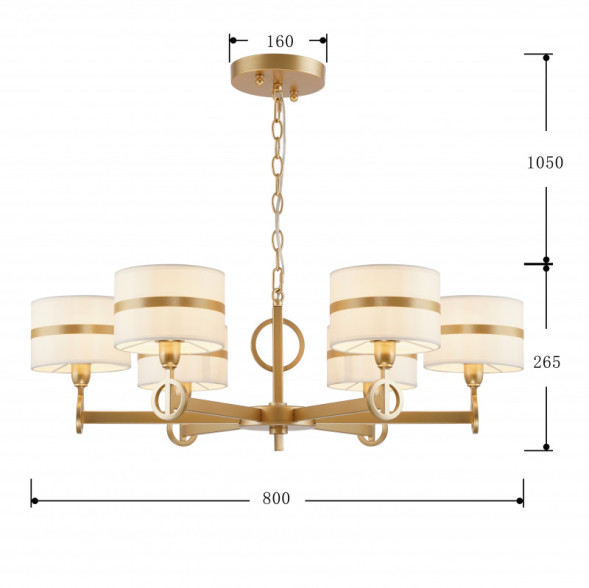 Подвесная люстра Favourite Mateo 2634-6P