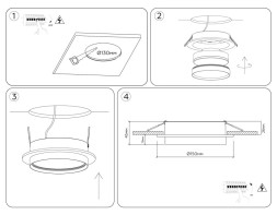 Точечный встраиваемый светильник Ambrella Light TECHNO SPOT TU5011