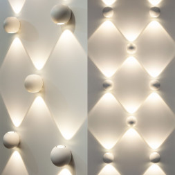 Уличный настенный светильник Elektrostandard 1566 TECHNO LED DIVER белый