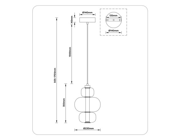 Подвесной светильник Ambrella Light LH11056 HIGH LIGHT