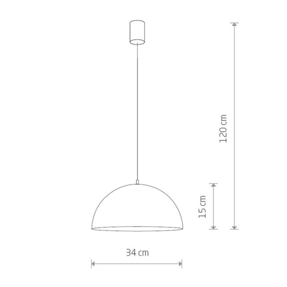 Подвесной светильник Nowodvorski HEMISPHERE RUST S 6367