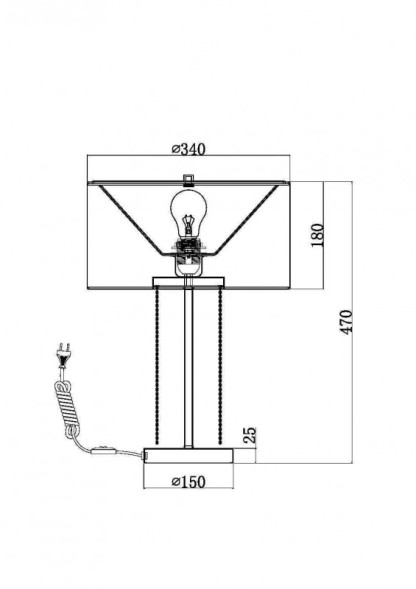 Настольная лампа Maytoni Impressive MOD151TL-01G