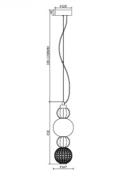 Подвесной светильник Maytoni Collar P069PL-L17G3K