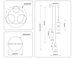 Подвесной светильник LH53143 Ambrella Light HIGH LIGHT