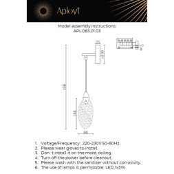 Бра APL.083.01.03 APLOYT julietta