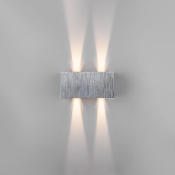 Уличный настенный светильник Elektrostandard WINNER DOUBLE LED алюминий (35137/W)