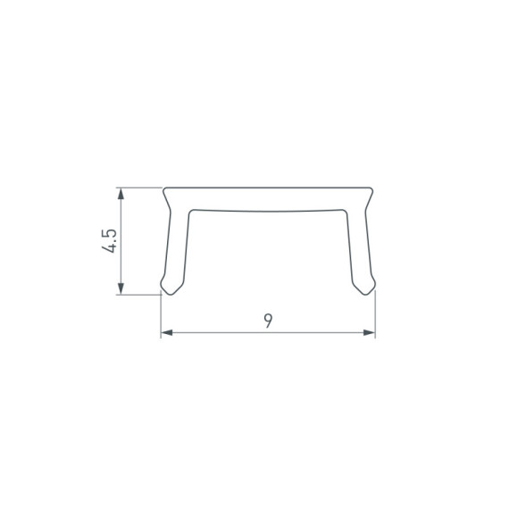 Экран для светодиодной ленты Arlight PLINTUS 043606