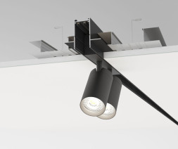 Встраиваемый шинопровод в гипсокартон Denkirs SMART HIDE TR2012-BK