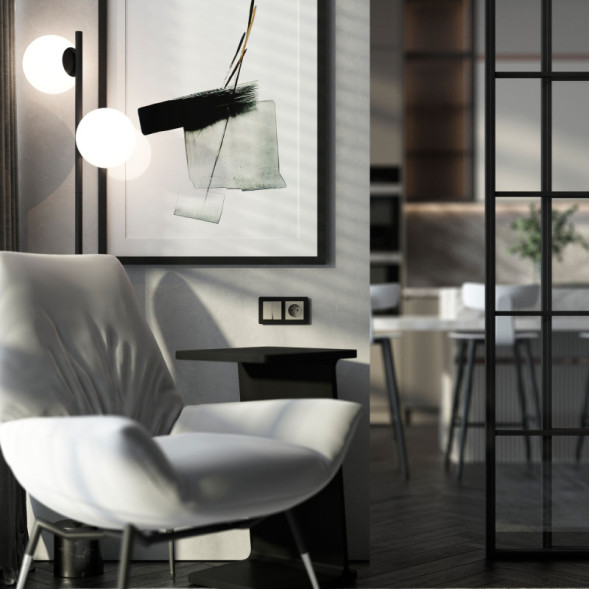 Выключатель Werkel W1220004 дымчатый