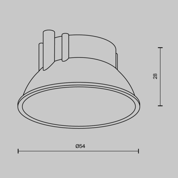 Вставка Maytoni Technical Ring8-10W-RD-BS Downlight