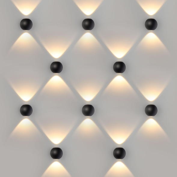 Уличный настенный светильник Elektrostandard 1566 TECHNO LED DIVER черный