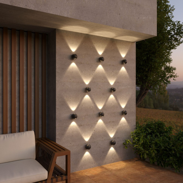 Уличный настенный светильник Elektrostandard 1566 TECHNO LED DIVER черный