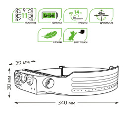 Фонарь Gauss GF412