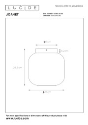 Потолочный светильник LUCIDE JOANET 45194/25/65