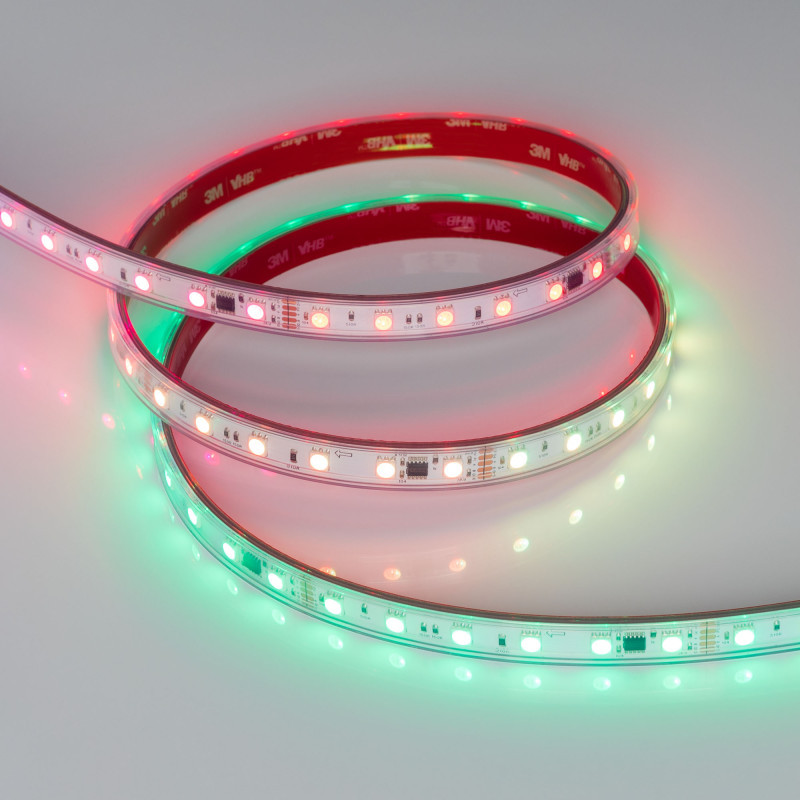 Лента Arlight DMX-PFS-B60-12mm 039608 70W 24V RGB IP68
