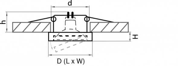 Встраиваемый точечный светильник Lightstar Mattoni 006234