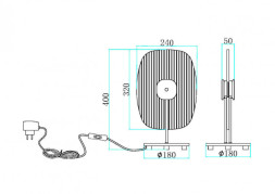 Настольная лампа Maytoni ECLIPSE MOD152TL-L1BK