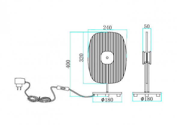 Настольная лампа Maytoni ECLIPSE MOD152TL-L1BK