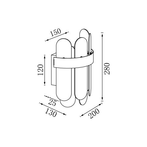 Бра Vele Luce Fantasma VL3195W02