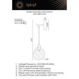 Бра APL.084.01.03 APLOYT LIZA
