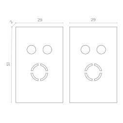 Заглушка для трекового шинопровода ST-Luce Track magnet SKYFLAT подвесной/накладной белый ST068.509.13