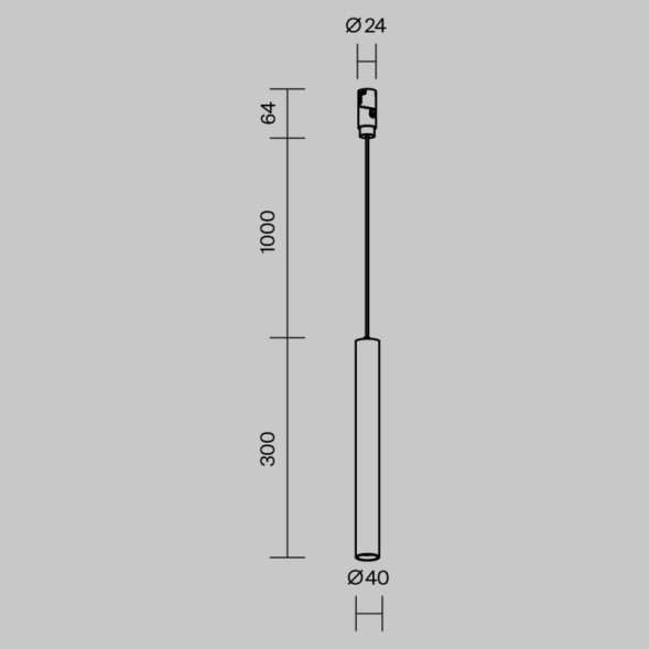 Магнитный трековый светильник Maytoni Technical Skim TR210-1-5W3K-M-B