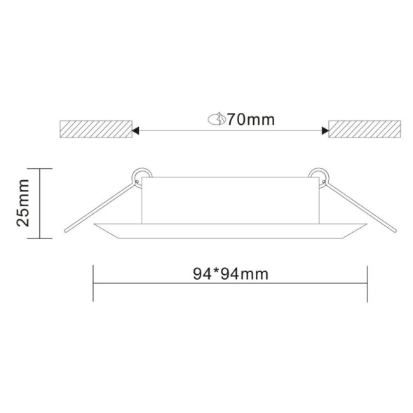 Встраиваемый точечный светильник ST-Luce QUOSIS ST204.408.01