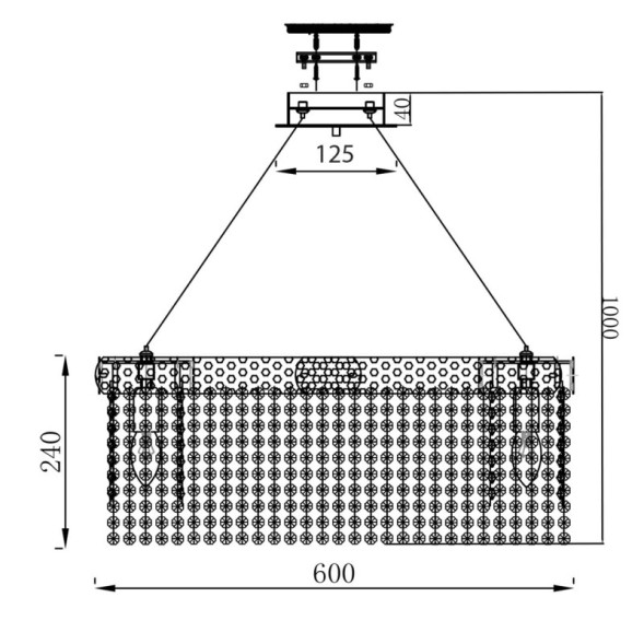 Подвесная люстра l10170/10 Escada NIAGARA