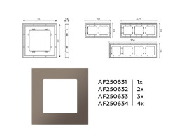 Рамка Ambrella Volt AF250634 ALFA Qubi