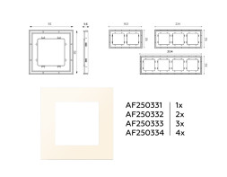 Рамка Ambrella Volt AF250332 ALFA Qubi