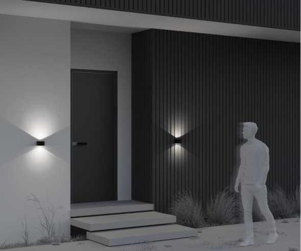 Уличный настенный светильник Maytoni BLOW O435WL-L10GF3K