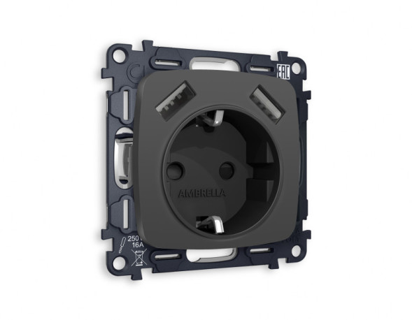 Розетка Ambrella Volt MO909010 OMEGA QUANT