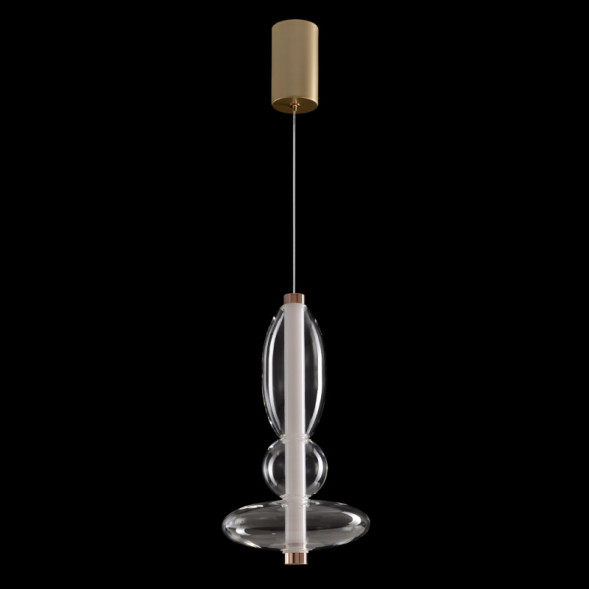 Подвесной светильник Crystal Lux QUASAR SP10W LED TRANSPARENT QUASAR