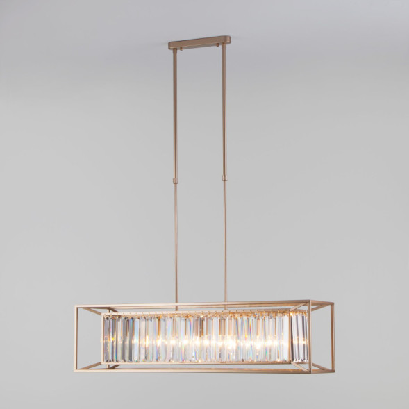 Люстра на штанге Bogate's 299/6 шампань Strotkis Vegas