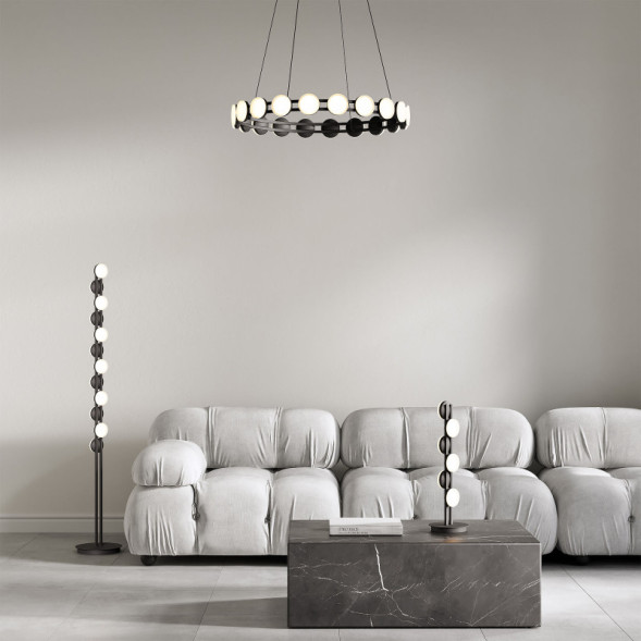 Настольная лампа Eurosvet 90332/6 черный Tapioca