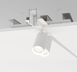 Встраиваемый шинопровод в гипсокартон Denkirs SMART HIDE TR2012-WH