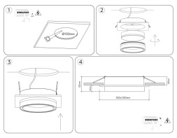 Точечный встраиваемый светильник Ambrella Light TECHNO SPOT TU5230
