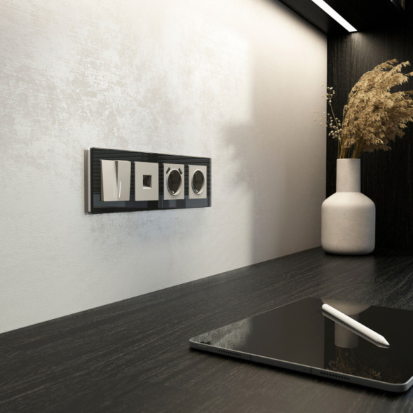 Выключатель Werkel W1220104 дымчатый