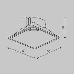 Вставка Maytoni Technical Ring8-10W-SQ-BS Alfa LED