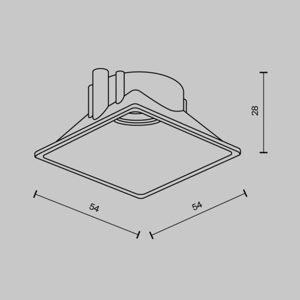 Вставка Maytoni Technical Ring8-10W-SQ-BS Alfa LED