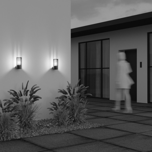 Уличный настенный светильник Maytoni BARREL O453WL-01GF